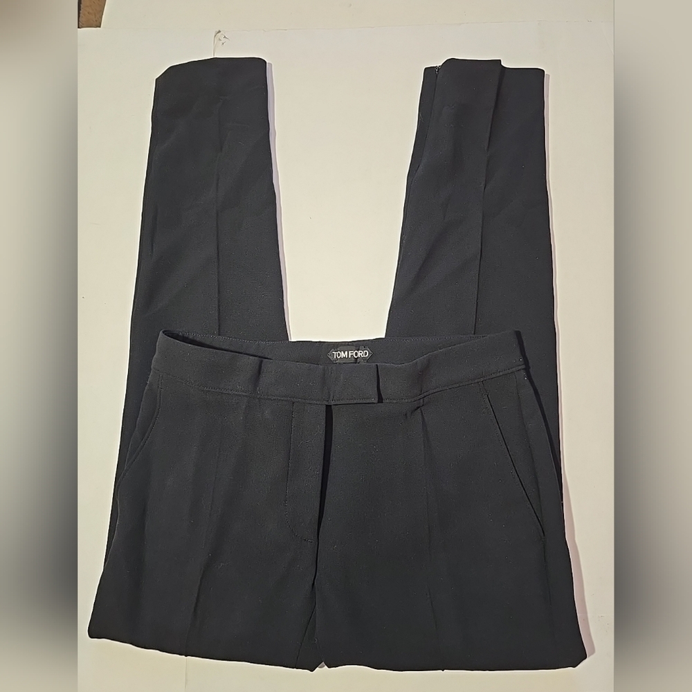 Tom Ford Womens Black Trousers Size 40 Made In Italy
